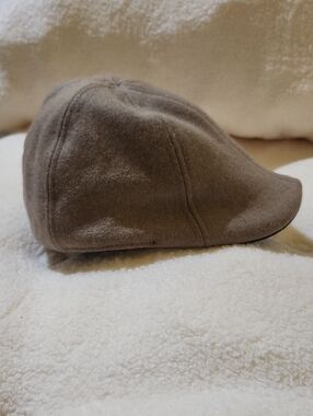 Boston Scally Men's Taupe Flat Cap - Classic Wool-Blend Ivy Cap